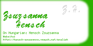 zsuzsanna hensch business card